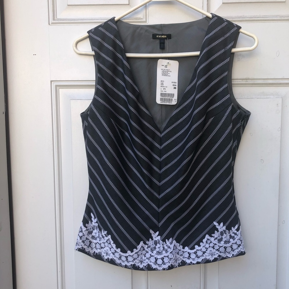 Escada Grey Top
